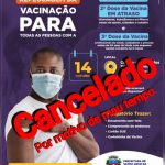Atenção Vacinação Cancelada